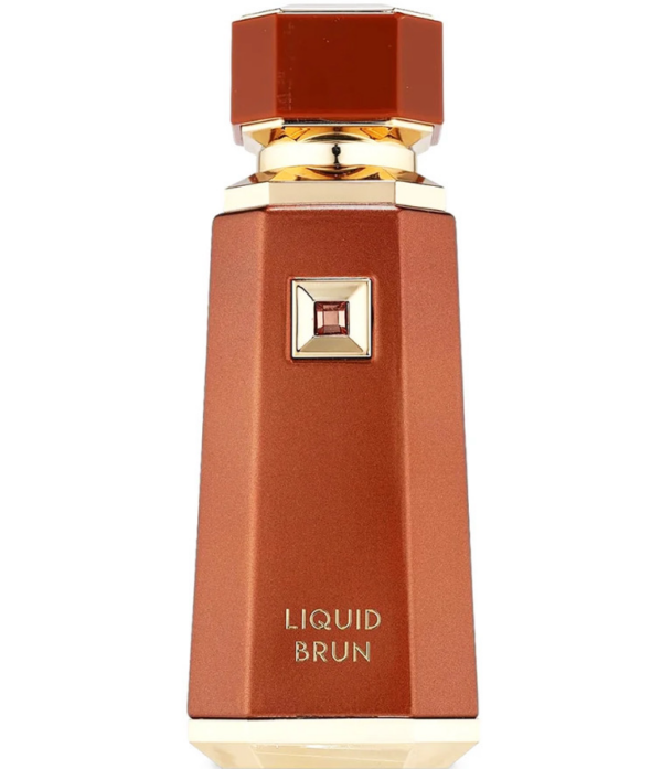 Perfume French Avenue Liquid Brun 100ml frasco árabe unisex amaderado gourmand canela vainilla praliné