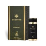 Maison Alhambra Sceptre Amazonite 100ml frasco con caja perfume árabe unisex amaderado especiado oud ahumado