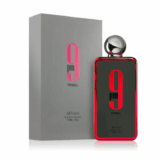 Afnan 9 PM Rebel 100ml frasco con caja perfume árabe unisex aromático frutal piña manzana y caramelo