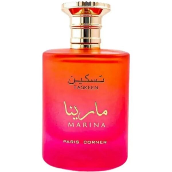 Perfume Paris Corner Taskeen Marina 100ml frasco árabe unisex floral frutal tropical naranja pomelo melocotón