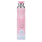 Ambientador Lattafa Yara Rosa 300ml spray de hogar árabe aroma floral frutal dulce con orquídea y vainilla