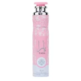 Ambientador Lattafa Yara Rosa 300ml spray de hogar árabe aroma floral frutal dulce con orquídea y vainilla