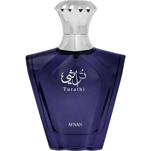 Afnan Turathi Blue 100ml - Frasco Perfume Afnan Turathi Blue 100ml frasco árabe hombre aromático cítrico amaderado bergamota mandarina ámbar