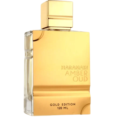 Perfume Al Haramain Amber Oud Gold Edition 120ml frasco árabe unisex ambarino afrutado melón piña vainilla