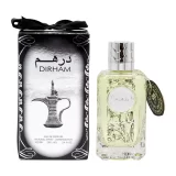 Ard Al Zaafaran Dirham Silver 100ml frasco con caja perfume árabe unisex floral aromático amaderado bergamota rosa jazmín