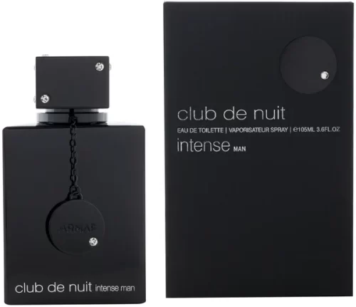 Armaf Club de Nuit Intense Man 105ml - Frasco y caja Armaf Club de Nuit Intense Man CDNIM 105ml frasco con caja perfume árabe hombre amaderado especiado piña abedul