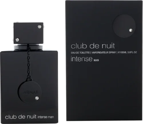 Armaf Club de Nuit Intense Man 105ml - Frasco y caja Armaf Club de Nuit Intense Man CDNIM 105ml frasco con caja perfume árabe hombre amaderado especiado piña abedul