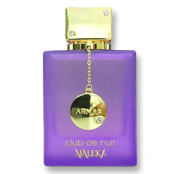Perfume Armaf Club de Nuit Maleka 105ml frasco árabe mujer floral frutal litchi bergamota pimienta rosa iris praliné