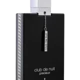 Frasco del perfume Armaf Club de Nuit Precieux I Extrait de Parfum 55 ml con diseño oscuro y detalles dorados