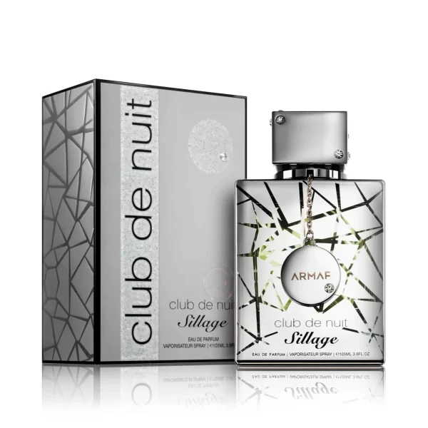 Armaf Club de Nuit Sillage 105ml frasco con caja perfume árabe unisex amaderado fresco bergamota rosa y ambroxan