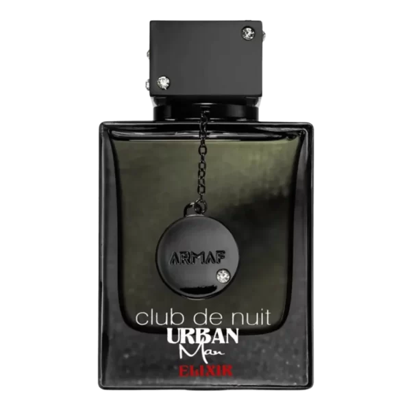 Perfume Armaf Club de Nuit Urban Man Elixir 105ml frasco árabe hombre ámbar especiado bergamota lavanda vetiver ambroxan