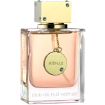 Perfume Armaf Club de Nuit Woman 105ml frasco árabe mujer floral frutal naranja melocotón rosa jazmín pachulí