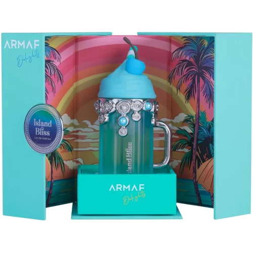 Armaf Island Bliss 100ml frasco con caja perfume árabe mujer floral frutal gourmand tropical coco y vainilla