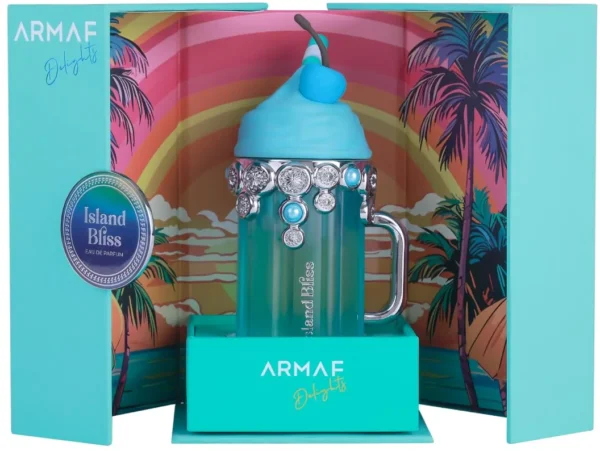 Armaf Island Bliss 100ml frasco con caja perfume árabe mujer floral frutal gourmand tropical coco y vainilla