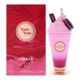 Armaf Yum Yum 100ml frasco con caja perfume árabe mujer floral frutal cereza bayas rosa vainilla almizcle ámbar empolvado