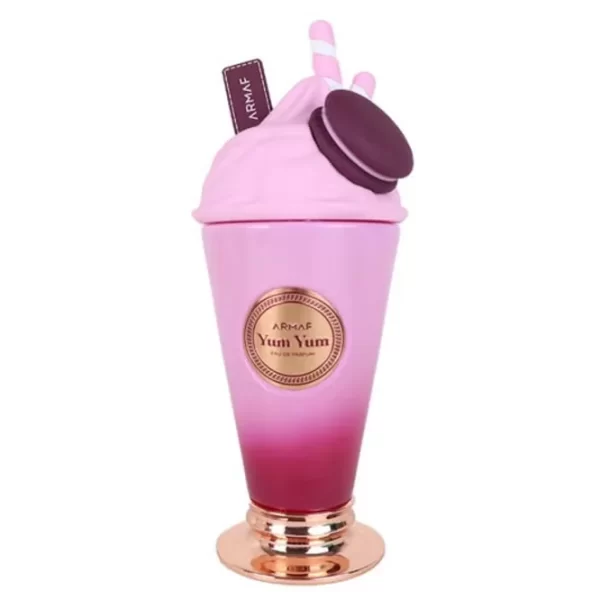 Perfume Armaf Yum Yum 100ml frasco árabe mujer floral frutal cereza bayas bergamota rosa vainilla almizcle ámbar empolvado
