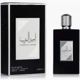 Ameer Al Arab 100ml frasco negro con caja perfume árabe masculino aromático especiado Asdaaf Lattafa Príncipe Negro