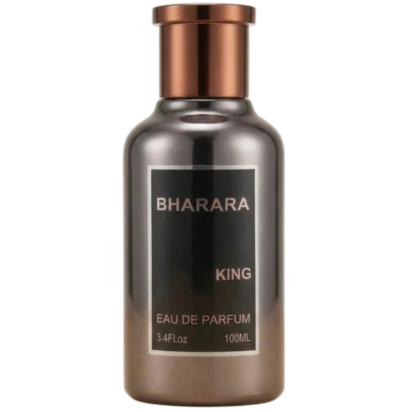 Perfume Bharara King 100ml frasco hombre cítrico frutal naranja limón bergamota notas frutales vainilla ámbar