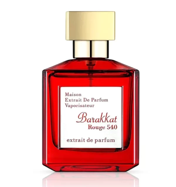 Perfume Fragrance World Barakkat Rouge 540 Extrait 100ml árabe unisex amaderado almendra azafrán jazmín ámbar