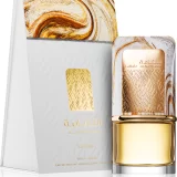 Lattafa Al Nashama 100ml frasco con caja perfume árabe unisex ambarado especiado pimienta rosa ciruela cuero