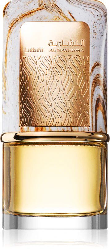Lattafa Al Nashama 100ml - Frasco Perfume Lattafa Al Nashama 100ml frasco árabe unisex ambarado especiado pimienta rosa ciruela cuero