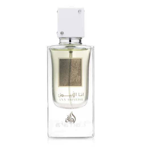Lattafa Ana Abiyedh 60ml - Frasco Perfume Lattafa Ana Abiyedh 60ml frasco árabe unisex frutal amaderado dulce bergamota naranja pera vainilla ámbar