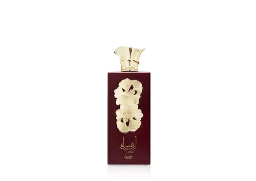 Perfume Lattafa Ansaam Gold 100ml frasco árabe femenino oriental floral mandarina pera rosa frambuesa vainilla