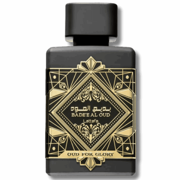 Perfume Lattafa Oud for Glory 100ml frasco árabe unisex amaderado oriental oud azafrán pachulí