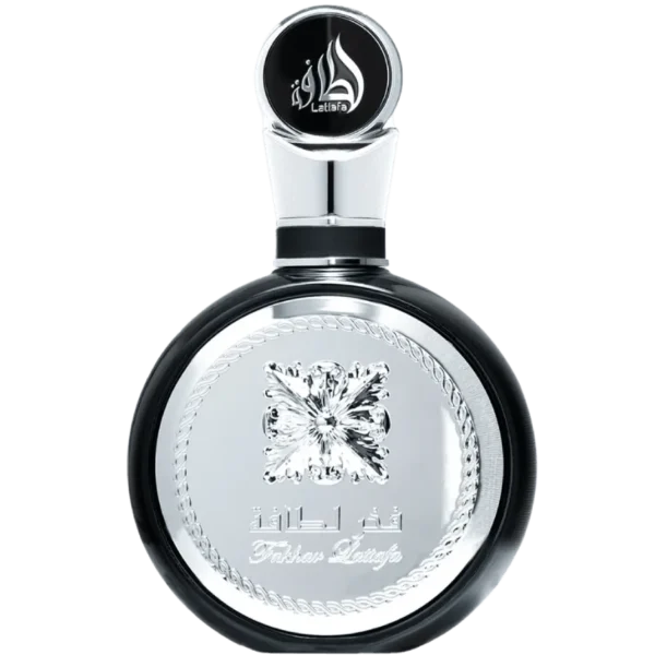 Perfume Lattafa Fakhar Black 100ml frasco árabe hombre aromático amaderado manzana bergamota lavanda tonka cedro