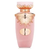 Perfume Lattafa Haya 100ml frasco árabe femenino floral afrutado champán fresa gardenia jazmín sándalo ámbar