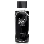 Perfume Lattafa Hayaati Black Negro 100ml frasco árabe hombre amaderado aromático manzana canela almizcle vainilla