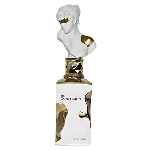 Perfume Lattafa Her Confession 100ml frasco árabe mujer floral lactónico canela nardo vainilla