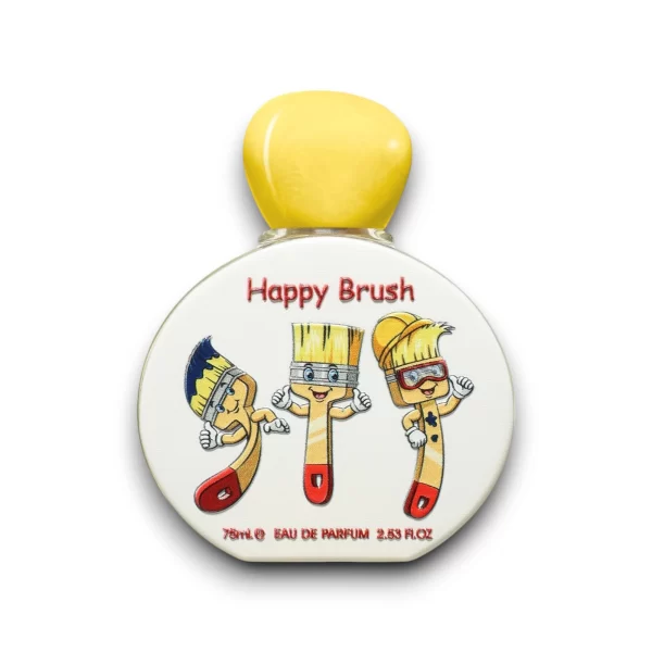 Perfume Lattafa Pride Happy Brush 75ml frasco árabe infantil unisex frutal dulce melocotón piña frambuesa vainilla