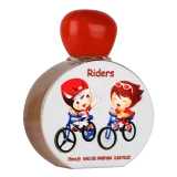 Perfume Lattafa Pride Riders 75ml frasco árabe infantil unisex cítrico fresco limón bergamota flor de azahar almizcle