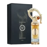 Lattafa Sehr 100ml frasco con caja perfume árabe unisex oriental gourmand almendra canela vainilla haba tonka ámbar