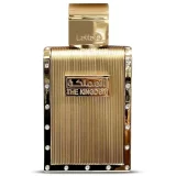 Perfume Lattafa The Kingdom 100ml frasco árabe hombre aromático fougère lavanda menta vainilla tabaco tonka