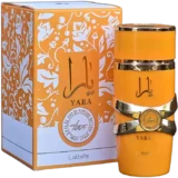 Lattafa Yara Tous 100ml frasco con caja perfume árabe mujer floral afrutado dulce tropical