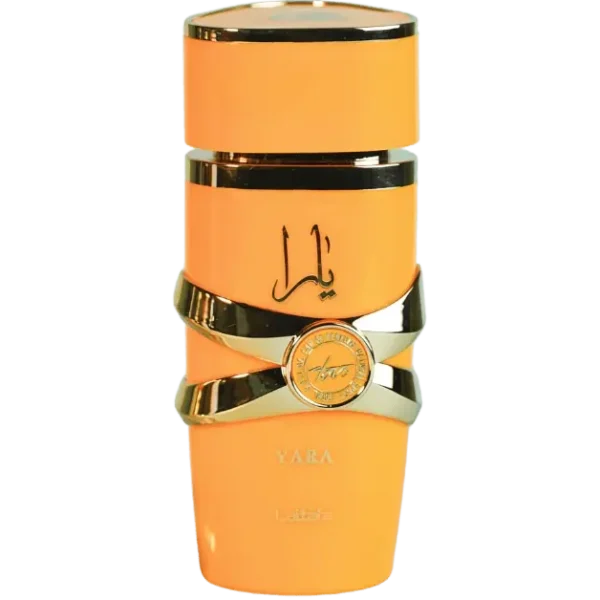 Perfume Lattafa Yara Tous 100ml frasco árabe mujer floral afrutado mango coco maracuyá jazmín vainilla