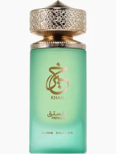 Paris Corner Khair Pistachio 100ml - Frasco Perfume Paris Corner Khair Pistachio 100ml frasco árabe unisex gourmand cremoso pistacho avellana nata cacao