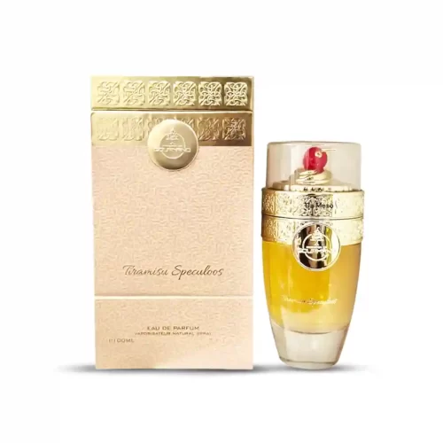 Paris Corner Tiramisu Speculoos 100ml frasco con caja perfume árabe unisex gourmand café cacao vainilla canela