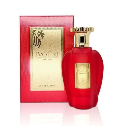 Paris Corner Voux Spices 100ml frasco con caja perfume árabe unisex amaderado especiado sándalo pachulí exótico