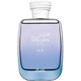 Perfume Rasasi Hawas Ice 100ml frasco árabe hombre aromático fresco manzana helada limón bergamota anís almizcle