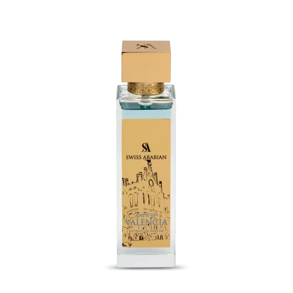 Perfume Swiss Arabian Spirit of Valencia 100ml frasco árabe unisex floral frutal limón manzana rosa jazmín gardenia ámbar