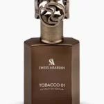 Perfume Swiss Arabian Tobacco 01 50ml frasco árabe unisex oriental especiado tabaco ciruela miel vainilla