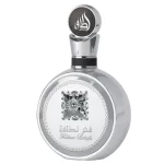 Perfume Lattafa Fakhar Platin 100ml frasco árabe unisex aromático fougère bergamota cardamomo guayaba lavanda sándalo