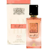 Lattafa Ana Abiyedh Coral 60ml frasco con caja perfume árabe unisex frutal dulce