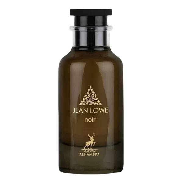 Perfume Maison Alhambra Jean Lowe Noir 100ml frasco árabe unisex amaderado oriental oud rosa frambuesa incienso