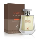 Maison Alhambra Toro Pour Homme Glace 100ml frasco con caja perfume árabe hombre amaderado cítrico enebro y vetiver