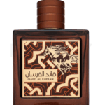 Perfume Lattafa Qaed Al Fursan Untamed 100ml frasco árabe unisex amaderado especiado canela caramelo ámbar