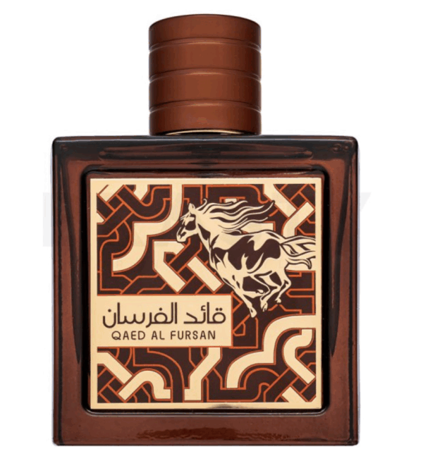 Perfume Lattafa Qaed Al Fursan Untamed 100ml frasco árabe unisex amaderado especiado canela caramelo ámbar